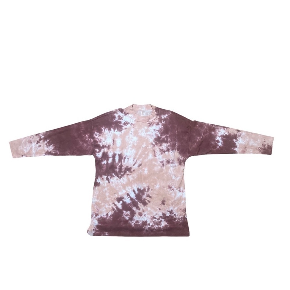 NWOT, Free People, We The Free Rust and Cream Long Sleeve Tee, Size Small - Picture 3 of 7